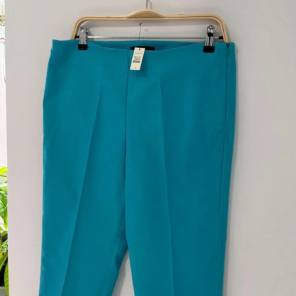 NEW Talbots Heritage Blue Straight Leg Pants Size 12